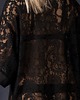 piżamy damskie Szlafrok kimono z eleganckiej koronki 4