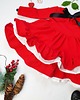 sukienki dla dziewczynki Sukienka Dresowa  Hiszpanka Red&White 1