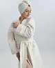 tekstylia - różne Turban kąpielowy biały waflowy 2