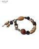 bransoletki - inne Bransoletka w kolorach ziemi w stylu boho z ręcznie wypalanej ceramiki handmade 3