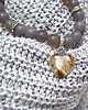 bransoletki z kamieni naturalnych QUARTZ HEART - UNIKATOWA BRANSOLETKA z sercem z kwarcu 2