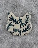broszki Ceramiczna broszka kot malowany 1