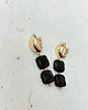 kolczyki z kamieniami Kolczyki  Agat Czarny 2