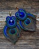 kolczyki soutache Peacock Eye-kolczyki soutache 1