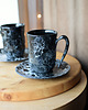 kubki Kubki dla Pary Czarny Marmur Ceramiczne 2x300ml 2