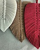 makramy Duża Makrama Liście Pióra Boho Bordo Brąz Ecru Kolory Jesieni 50 cm 4