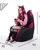 pufy do siedzenia Puf gamingowy GAMEBAGOS magenta 1