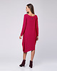 sukienki midi damskie Sukienka dzianinowaThresia Look różowa czapla 3