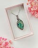 wisiory Naszyjnik Chryzokola stal chirurgiczna wisiorek handmade wirewrapping 1