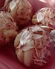 ozdoby choinkowe Bombki z suszonymi kwiatami PASTEL PINK 1