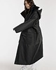 płaszcze damskie Parka Longline Hoodie Oversize czarna 6