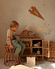 naklejki ścienne do pokoju dziecka Dinozaur TRICERATOPS  Dekoracja Ścienna Origami, drewniana 9