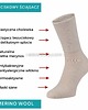 skarpetki damskie Bezuciskowe skarpety z MERINO WOOL, cienkie, beżowe 1