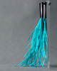 kolczyki wire wrapping Srebrne kolczyki PIÓRA EMU turkusowe 1