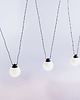 lampy wiszące Nowoczesna lampa wisząca GLASS HANGMAN 3 mleczne klosze kulki do podwieszenia 3