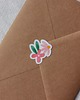 kartki scrapbooking Rózia. Zaproszenia urodzinowe z kolorowym kwiatowym wiankiem 4