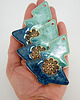 ozdoby choinkowe Turkusowe choinki - ceramiczne ozdoby choinkowe 6