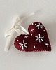 ozdoby choinkowe Zawieszka choinkowa SERCE duże z kokardką 1