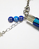bransoletki - inne Bransoletka - Niebieska, indygo - rzemienie, koraliki 3