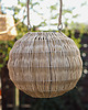 lampy zewnętrzne Okrągły lampion solarny wiszący- 2 rozmiary, rattan FSC 4