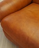 sofy i szezlongi Sofa skórzana ruda, włoski design, lata 70, produkcja: Włochy 7