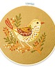 Ozdoby na ścianę Ptaszek folk - haft w tamborku 20 cm 3