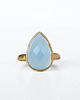 pierścionki złote Pierścionek srebro925/pozłacane chalcedonit blue 1