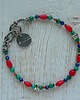 bransoletki srebrne -turkus-koral-lapis lazuli- 3