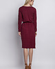 sukienki midi damskie Sukienka, SUK109 bordo 2