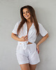 topy damskie White pyjama blouse 1