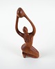 figurki i rzeźby Rzeźba tekowa kobieta, duński design, lata 70, produkcja: Dania 4