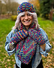 czapki damskie Czapka nieugniatająca włosów THIS IS IT MERINO 50% ,,Pokojowe granaty" 2