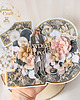 kartki scrapbooking Kartka urodzinowa na 18 urodziny, kartka cyferka "Glam" GOTOWA 2