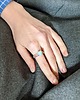 pierścionek z żywicy Masywny Pierścionek z Kamieniem Naturalnym  Chunky Jelly Ring 3