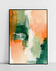 plakaty Plakat Abstrakcja - Peaches & Green 1