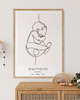 obrazy i plakaty do pokoju dziecięcego Plakat Line Art metryczka dla dziecka, Plakat z imieniem 1
