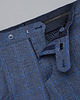 spodnie męskie spodnie bresso niebieski w kratę slim fit 1