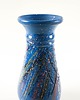 wazony Wazon ceramiczny niebieski, duński design, lata 70, produkcja: Dania 4