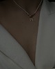 złote naszyjniki Złoty naszyjnik z białych pereł SWAROVSKI CRYSTAL z kokardką 4