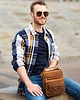 torby i nerki męskie PRAKTYCZNA MĘSKA SASZETKA NA RAMIĘ VINTAGE PAOLO PERUZZI T-28-HBR 1