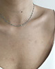 chokery Srebrny naszyjnik CHOKER z niebieską emalią 1
