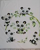 dywany Mata z poszewką - Misie Panda. 2