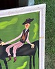 grafiki i ilustracje The Emerald Ride - Handmade wooden frame with original illustration print 4