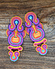kolczyki soutache Orientalne kolczyki sutasz 3