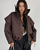 kurtki damskie Parachute oversize bomber jacket praline 8