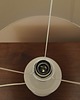 lampy stołowe Lampa biurkowa Holmegaard, szklana podstawa, lata 70. 2