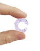 nausznice Szklana nausznica "Crystal" fioletowa 2