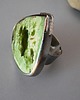 pierścionki srebrne Pierścionek -chrom chalcedon xl- 7