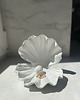 pojemniki na biżuterię Ceramiczna Muszla Muszelka Skarbiec z Perłą na Biżuterię Biały Puch 3