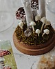 figurki i rzeźby Dekoracja z grzybami - szklany klosz kopułka z muchomorami 2